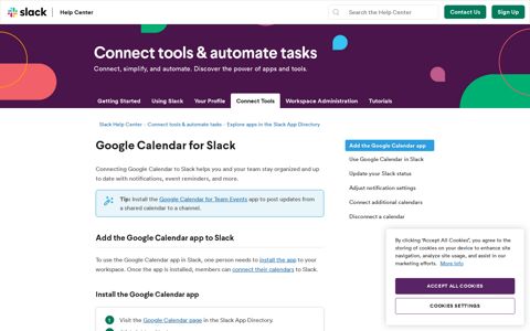 Google Calendar for Slack | Slack