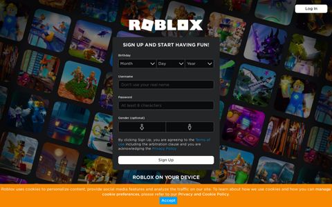 Sign Up - Roblox