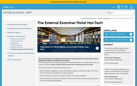 The External Examiner Portal Nat-Tech - Natural Sciences
