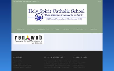 RenWeb Parent Portal - Holy Spirit Catholic School