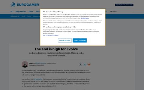 The end is nigh for Evolve • Eurogamer.net