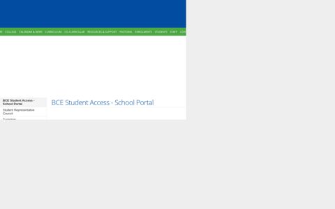 BCE Student Access - School Portal