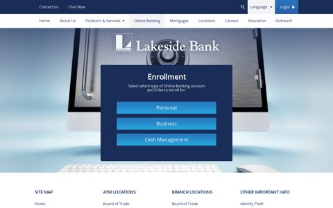 Online Banking - Lakeside Bank
