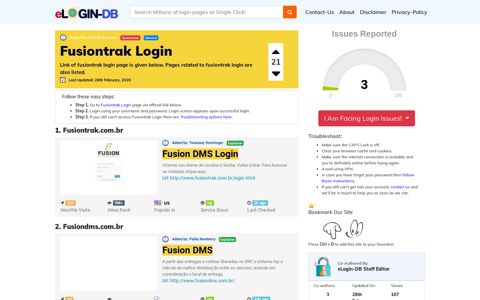 Fusiontrak Login - A database full of login pages from all over ...