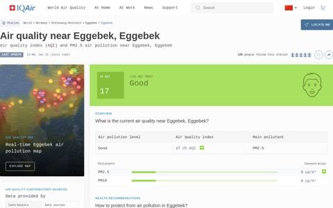 Eggebek Air Quality Index (AQI) and Eggebek Air Pollution | AirVisual