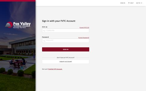 FVTC | Account Sign In