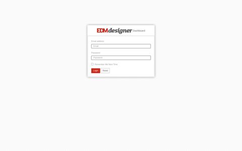 Dashboard: Login EDM api client