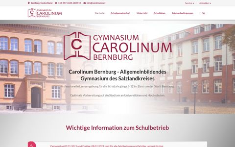 Gymnasium Carolinum Bernburg