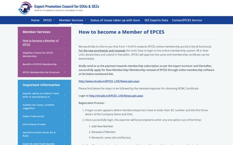 Member Services - EPCES