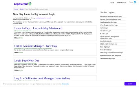 New Day Laura Ashley Account Login - LoginDetail
