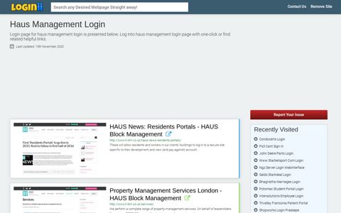 Haus Management Login - Loginii.com