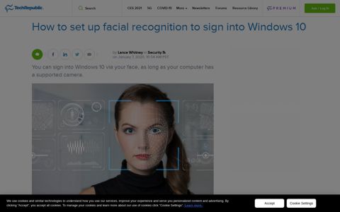 How to set up facial recognition to sign into Windows 10 ...