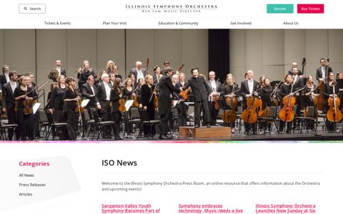 ISO News | Illinois Symphony Orchestra