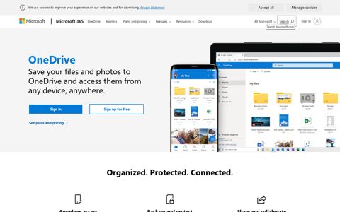 Microsoft OneDrive | Sign In or Sign up | Free Cloud Storage