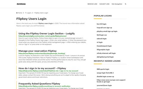 Flipkey Users Login ❤️ One Click Access - iLoveLogin