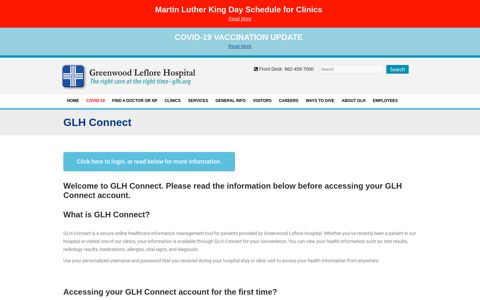 GLH Connect – Greenwood Leflore Hospital