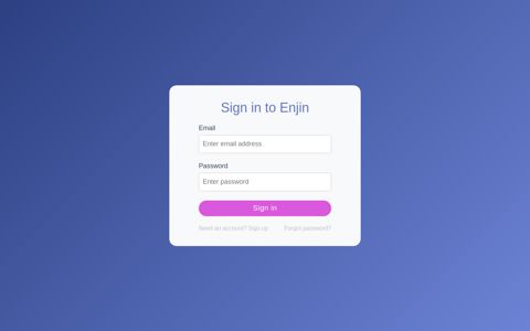 Sign In | Enjin