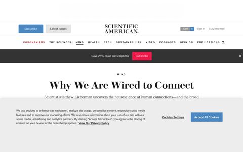 Why We Are Wired to Connect - Scientific American