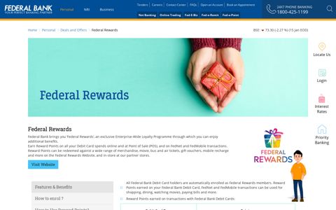 Federal Rewards - Debit Card Reward Points - Federal Bank