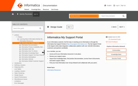 Informatica My Support Portal - Informatica - Documentation.