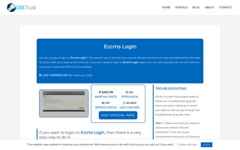 Eccms Login - Find Official Portal - CEE Trust