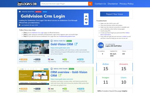 Goldvision Crm Login - Logins-DB