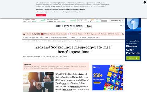 Zeta and Sodexo India merge corporate, meal benefit operations