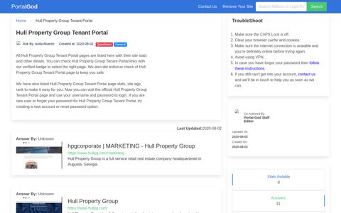 Hull Property Group Tenant Portal Page - portal-god.com