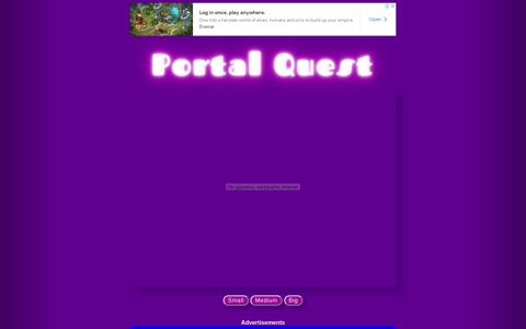 Portal Quest Game - Play it at frivplus.com
