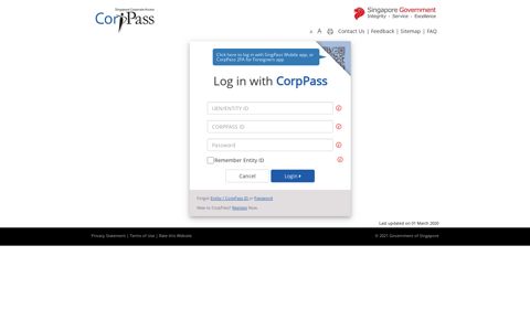 CorpPass Login
