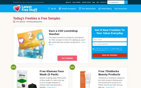 Latest Free Stuff | Freebies UK, Free Stuff and Free Samples
