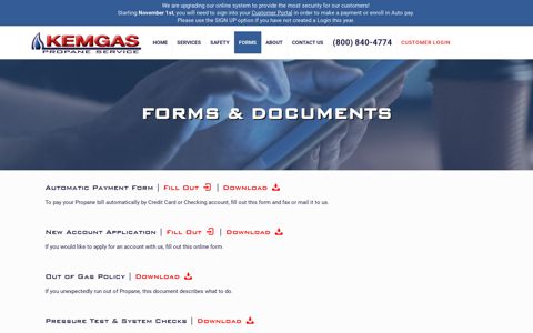 Forms - Kemgas
