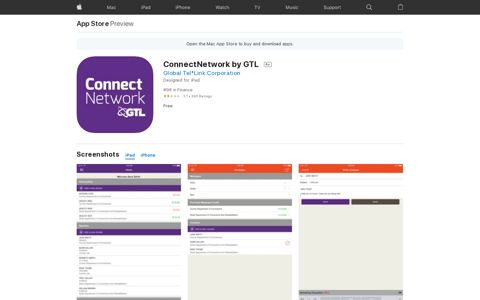 ‎ConnectNetwork by GTL on the App Store