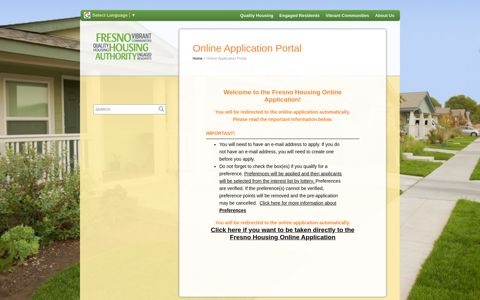 Online Application Portal | Fresno Housing Authority