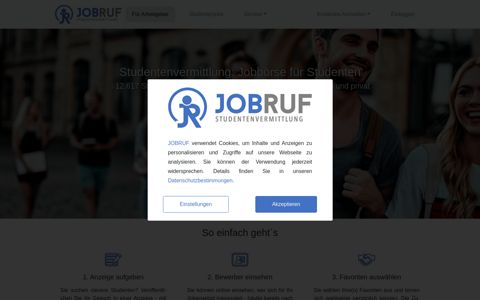 JOBRUF: Studentenvermittlung - Jobbörse