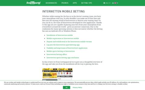Interwetten mobile betting android / iphone & download