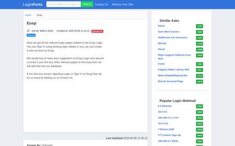 Login Eosp or Register New Account - LoginPorts