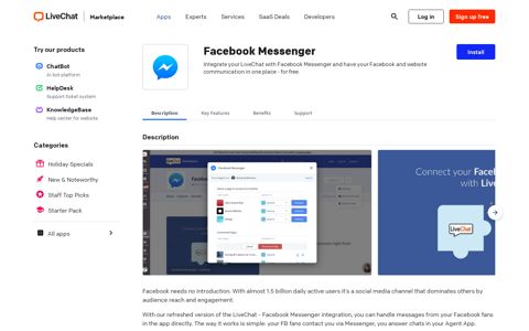Facebook Messenger Live Chat | LiveChat Integrations