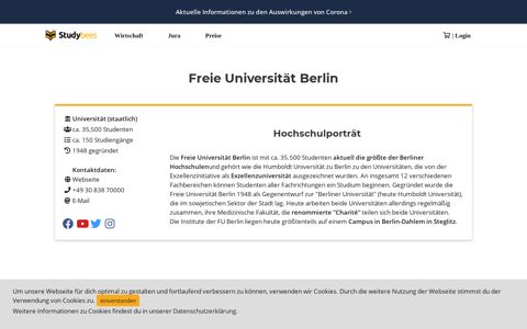 Freie Universität Berlin - Studiengänge und Crashkurse ...