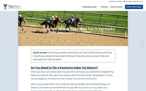 How to File and Pay Sales Tax in Kentucky | TaxValet