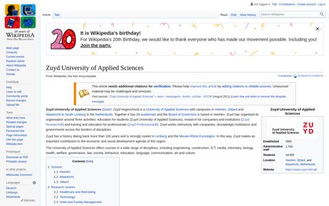 Zuyd University of Applied Sciences - Wikipedia