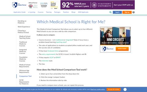 Medical School Comparison Tool - The Medic Portal