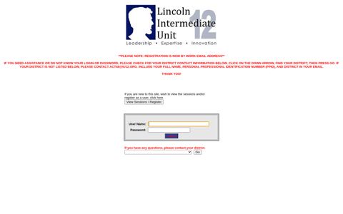 Login - Lincoln Intermediate Unit