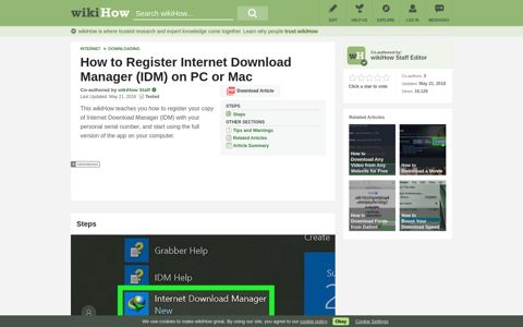 How to Register Internet Download Manager (IDM) on PC or ...