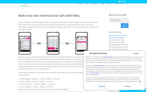 Make low rate international calls with Keku - Cloud9 Smart