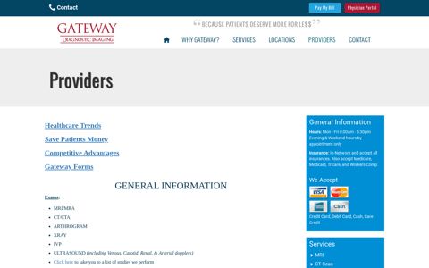 Providers - Gateway Diagnostic Imaging