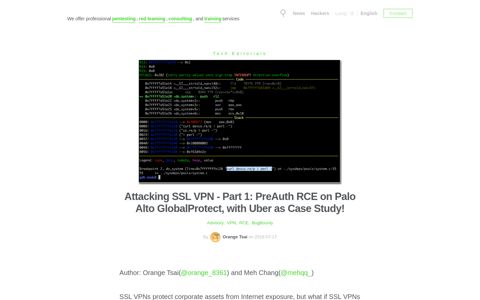 Attacking SSL VPN - Part 1: PreAuth RCE on Palo Alto ...