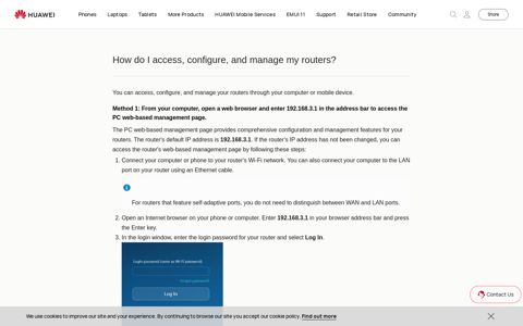 How do I access, configure, and manage my routers? - Huawei