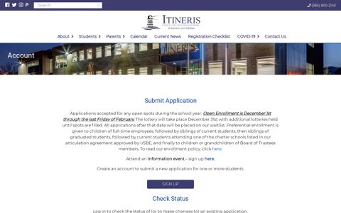Account - ITINERIS Early College High School