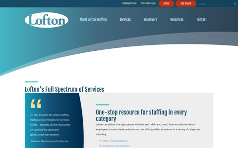 Services | Lofton Staffing